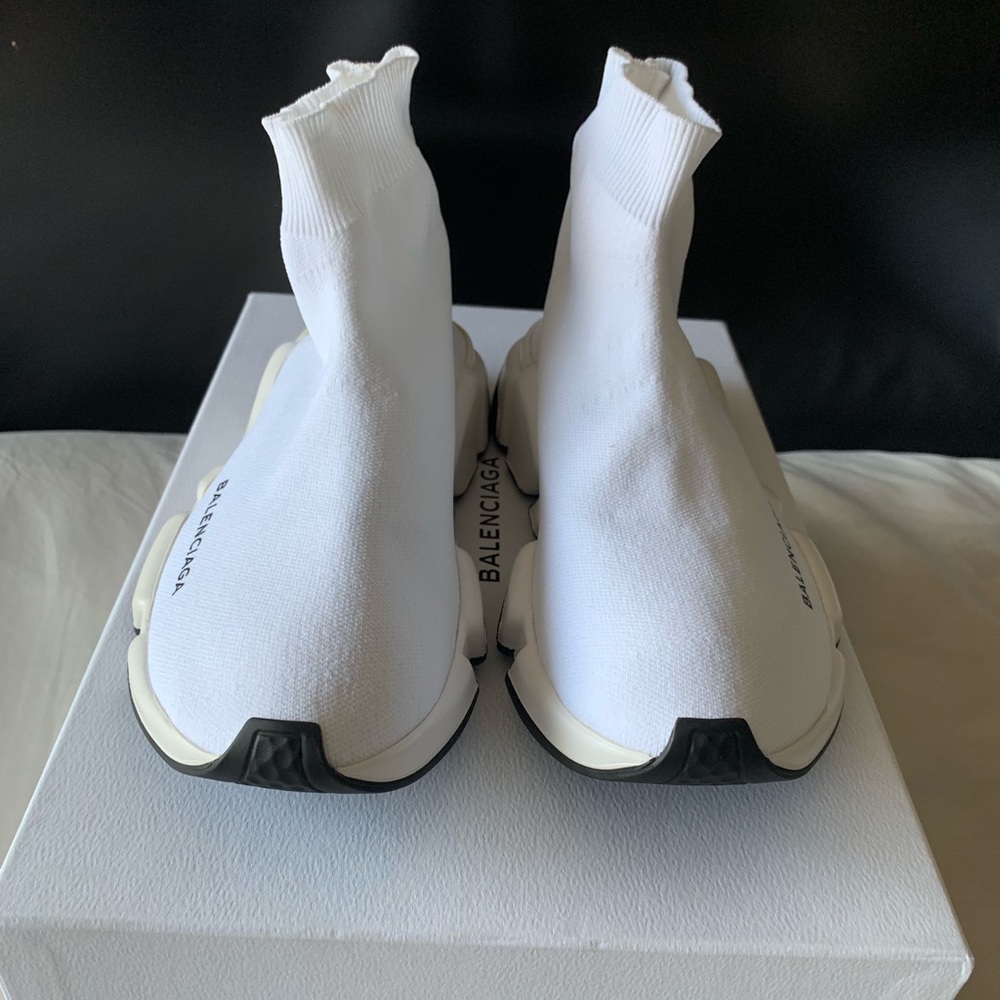 Balenciaga Stretch-Knit High-Top Trainer Size 39